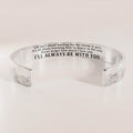 For Granddaughter - I'll Always Be There For You Wave Cuff Bracelet