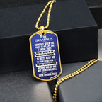 To my Grandson Necklace - Someday When The Pages of My Life End