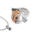 A Piece Of My Heart Lives In Heaven - Chain and Urn Pendant