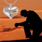 A Piece Of My Heart Lives In Heaven - Chain and Urn Pendant