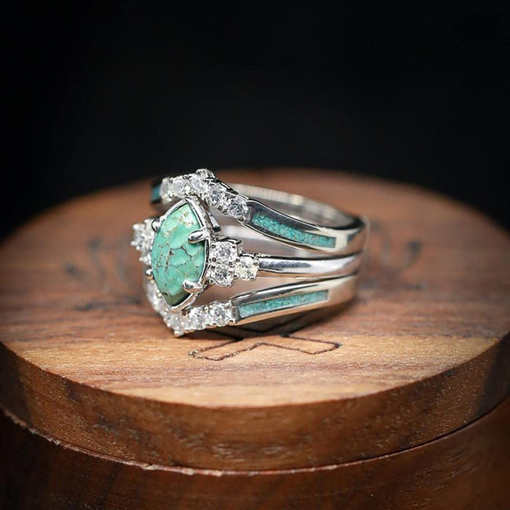 Turquoise Creative 3-Piece Ring