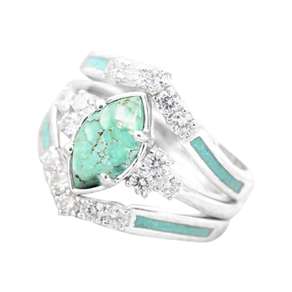 Turquoise Creative 3-Piece Ring
