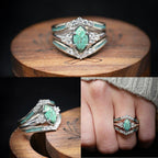 Turquoise Creative 3-Piece Ring