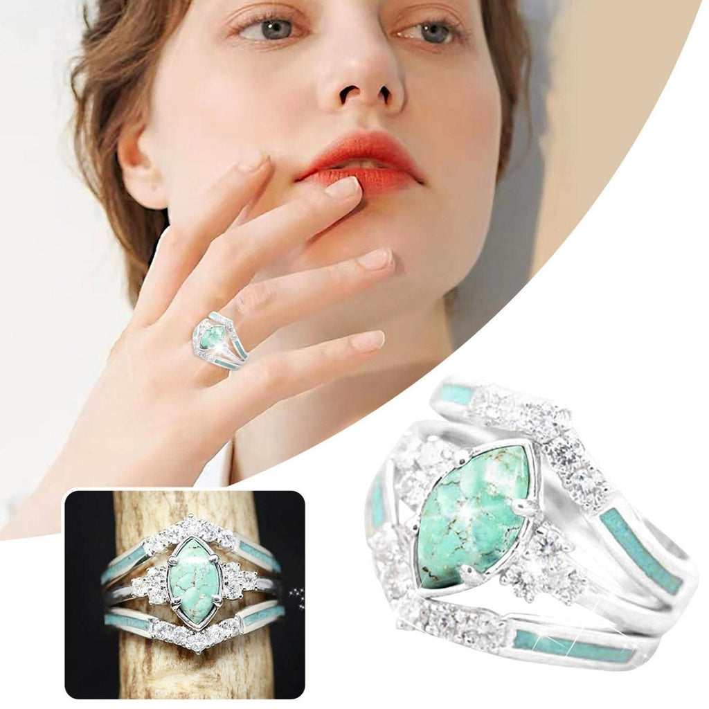 Turquoise Creative 3-Piece Ring