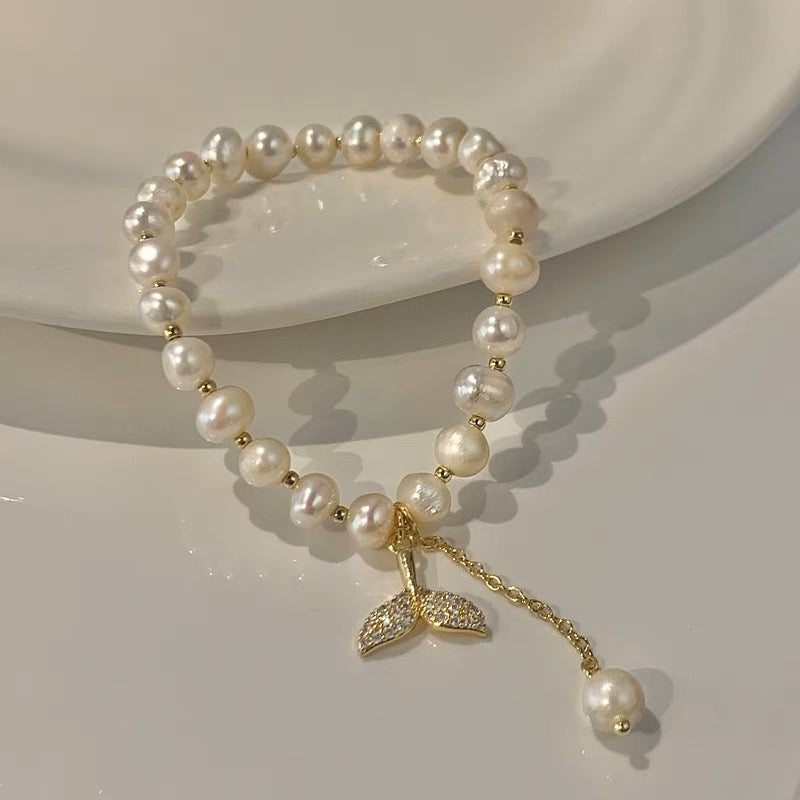 Freshwater Pearl Mermaid Bracelet