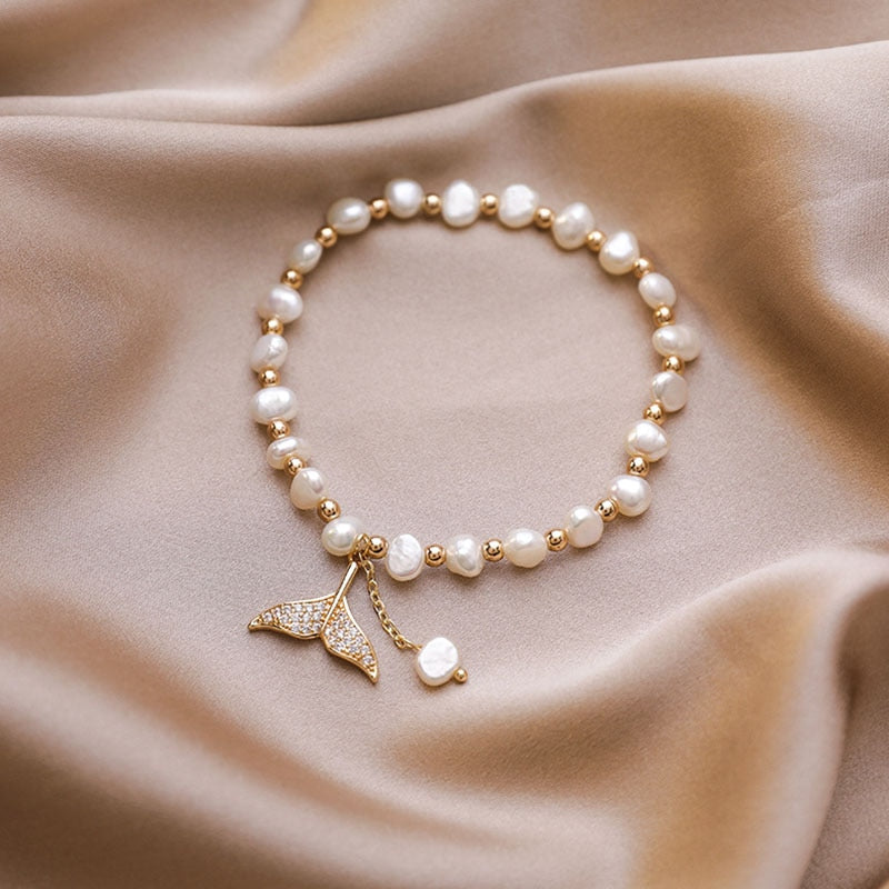 Freshwater Pearl Mermaid Bracelet