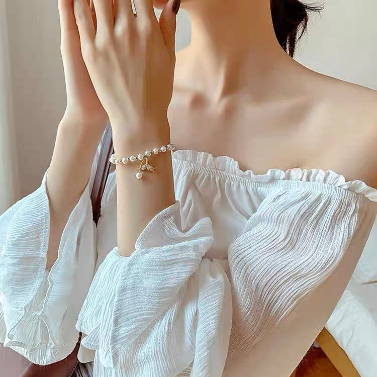 Freshwater Pearl Mermaid Bracelet