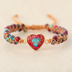 Jasper Heart Bracelet（To My Granddaughter Love You Forever ）