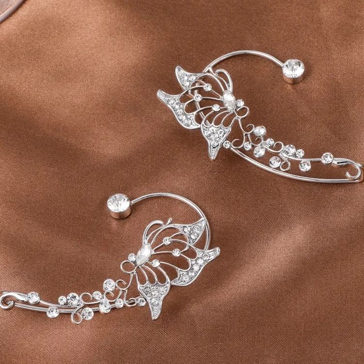 Hollow Butterfly Style Zircon Earrings