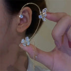 Butterfly Fringe Zircon Earrings