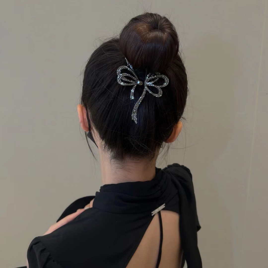 Bow Shiny Hairpin