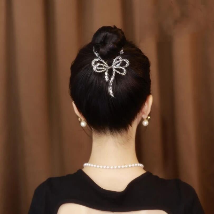 Bow Shiny Hairpin