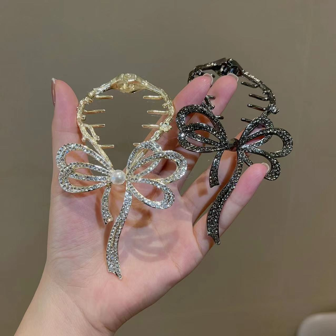 Bow Shiny Hairpin