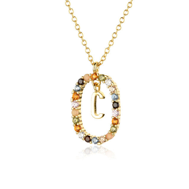 Diamond Alphabet Necklace - Define It By You