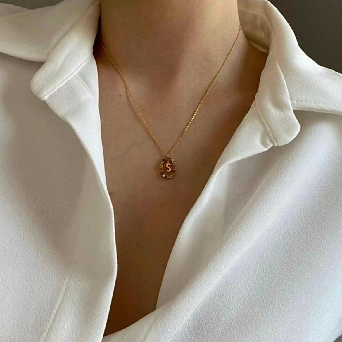Diamond Alphabet Necklace - Define It By You