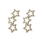 Sparkling Diamond Star Earrings