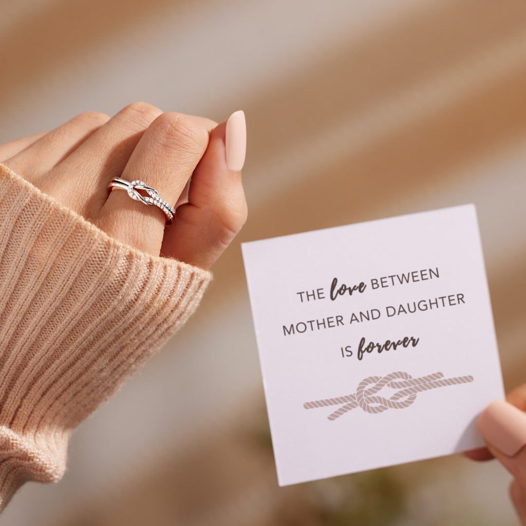 S925 Silver Mother & Daughter Ring