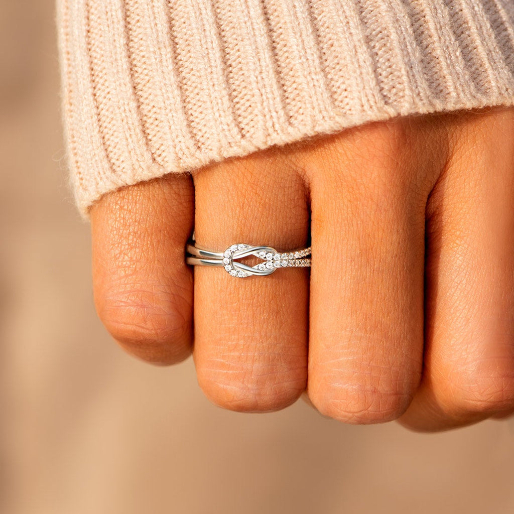 S925 Silver Mother & Daughter Ring
