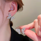 Sparkling Butterfly Zircon Earrings