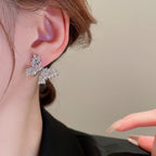 Sparkling Butterfly Zircon Earrings