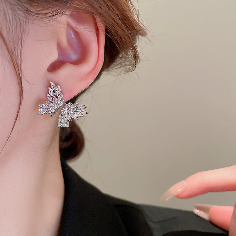 Sparkling Butterfly Zircon Earrings