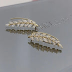 Leaf Zircon Earrings