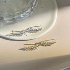Leaf Zircon Earrings
