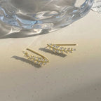 Leaf Zircon Earrings