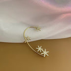 Sparkling Snowflake Zircon Earrings