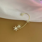 Sparkling Snowflake Zircon Earrings