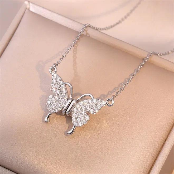 Magnetic Clasp Butterfly Necklace