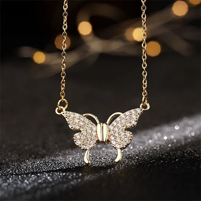 Magnetic Clasp Butterfly Necklace