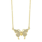 Magnetic Clasp Butterfly Necklace