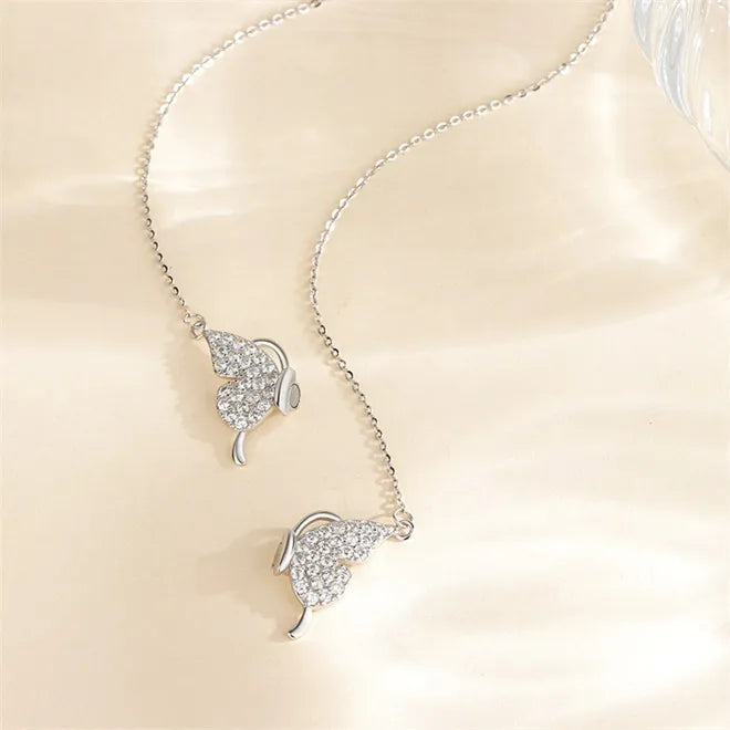 Magnetic Clasp Butterfly Necklace