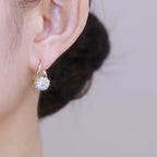 Rotatable Zircon Earrings
