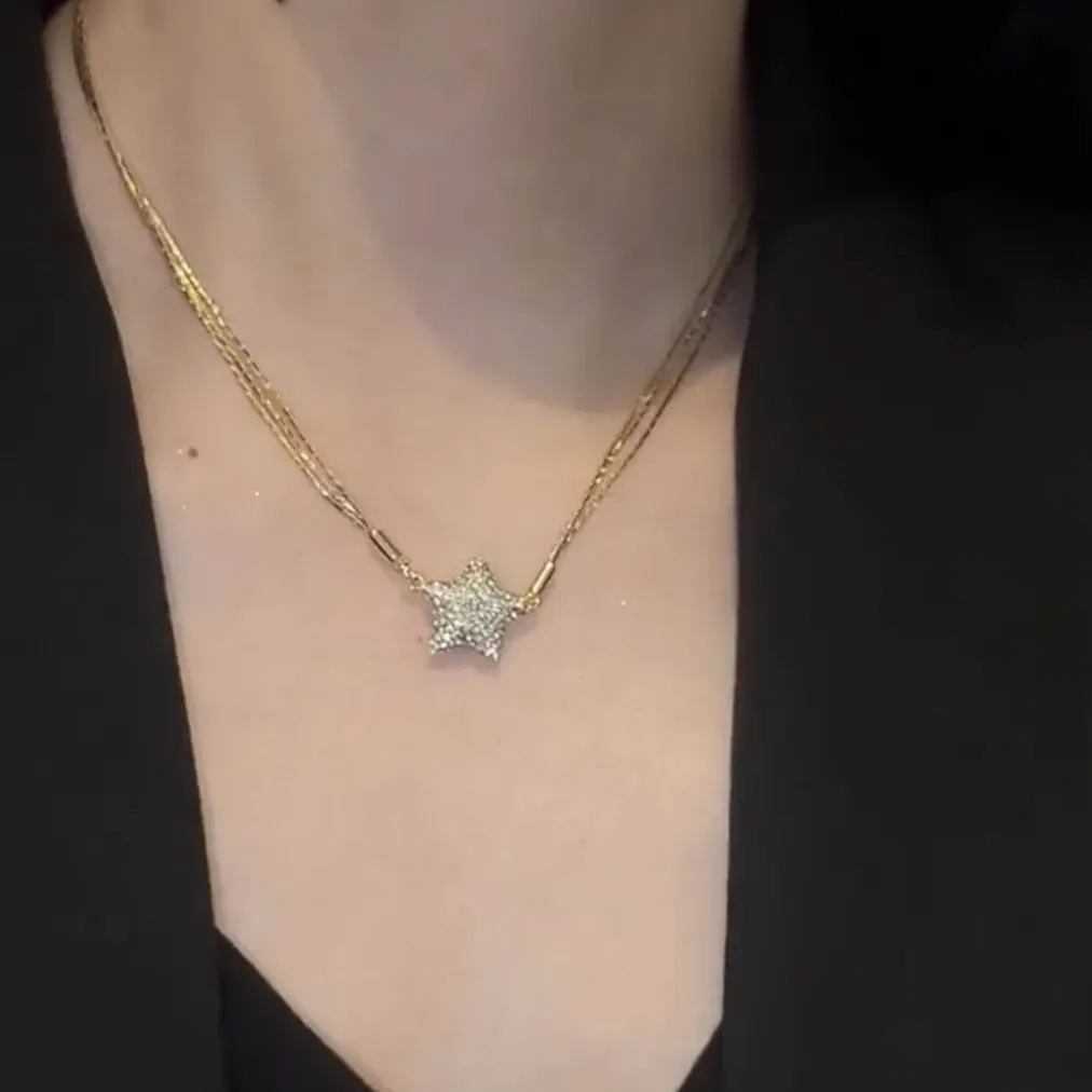 Magnetic Star Patchwork Necklace