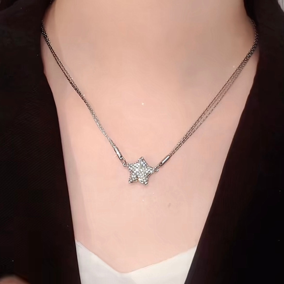 Magnetic Star Patchwork Necklace