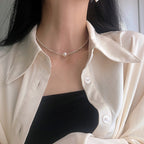 Silver Pearl Necklace