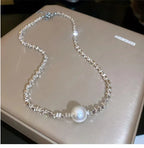 Silver Pearl Necklace