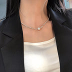 Silver Pearl Necklace