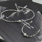 Silver Pearl Necklace