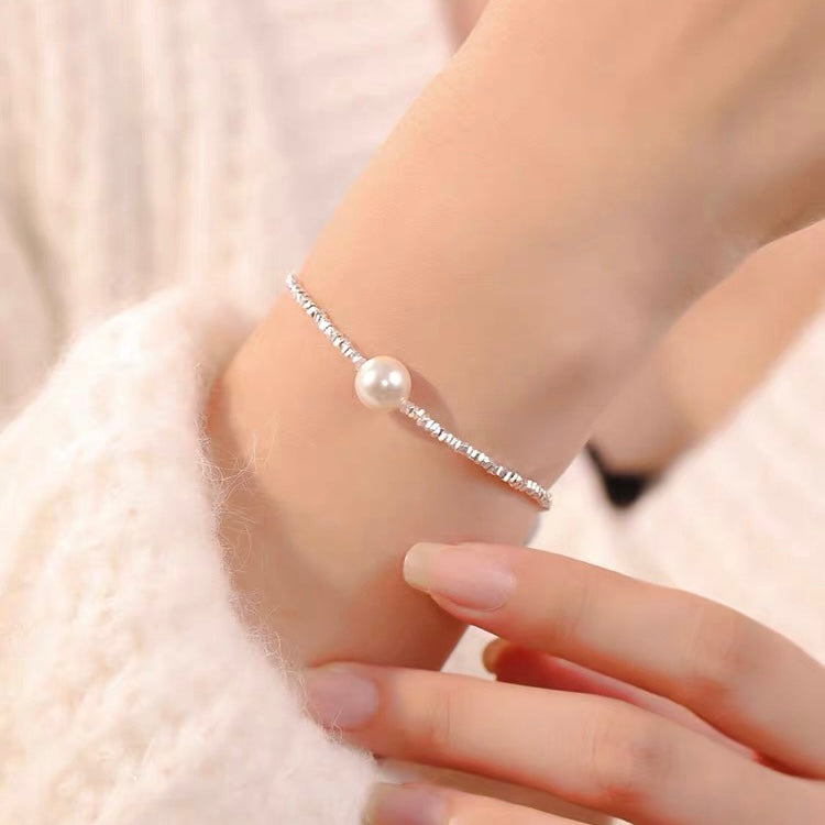 Silver Pearl Necklace