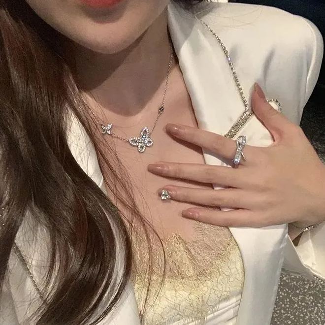 Sparkling Fantasy Butterfly Necklace