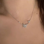 Sparkling Fantasy Butterfly Necklace