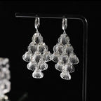 French Style Hollow Leaf Earrings