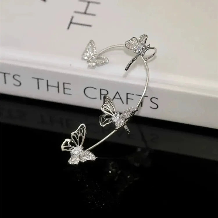 Super Sparkling Zircon Butterfly Earring
