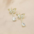 Crystal Butterfly Earrings