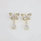 Crystal Butterfly Earrings
