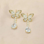 Crystal Butterfly Earrings