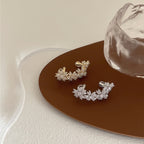 Micro Inlay Process Floral Ear Cuff